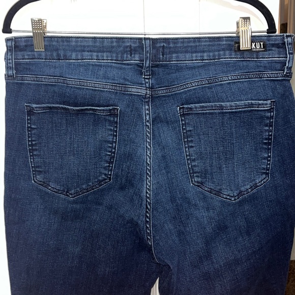 Kut From The Kloth Mia high rise distressed blue skinny jeans Size 16 - Picture 5 of 9